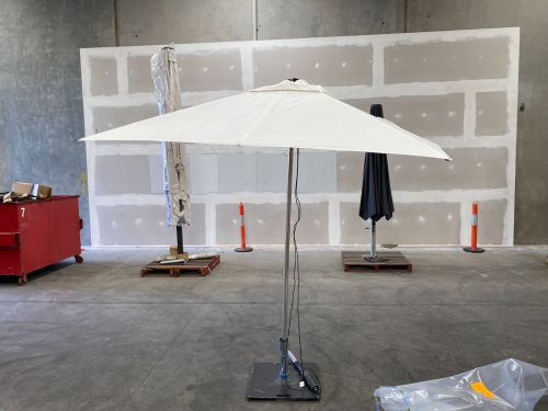 Shelta Coolum 2.2m Square Eggshell Umbrella - Ex-DISPLAY 1 Only