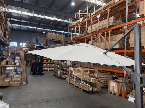 Sunhaven Classic 3.8m Octagonal - Charcoal Frame. Acrylic Colour: Light Grey - SECONDS
