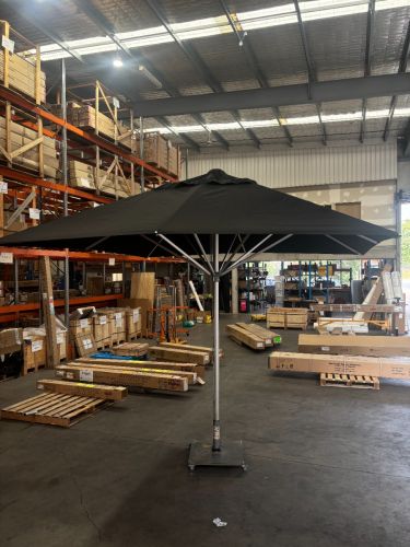 Hurricane Umbrella - 3.4m Square Canopy - SunNova - Black SECONDS
