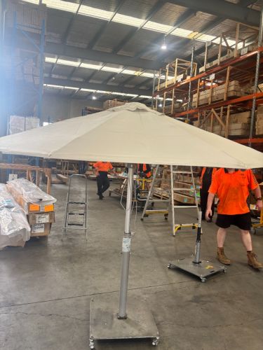Hurricane Umbrella - 2.5m Octagonal. Canopy - SunNova - Ecru Natural/Calico - SECONDS