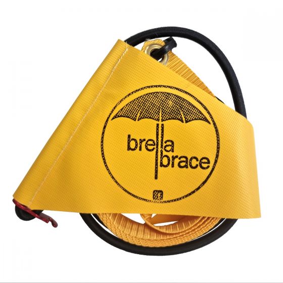 Brella Brace beach umbrella securing system